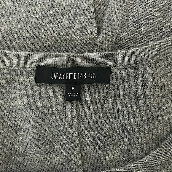 Lafayette 148 New York Heather Gray Wool Sleeveless Pocket Dress **Size P**🌸🌸 - Picture 5 of 5